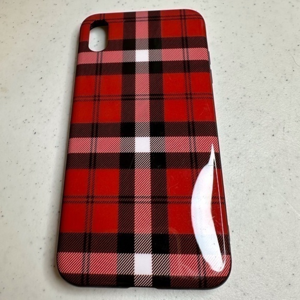 Casely iPhone XR Case | As if! Red Plaid Case
